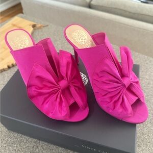 Vince Camuto Pink Crossgrain Heels